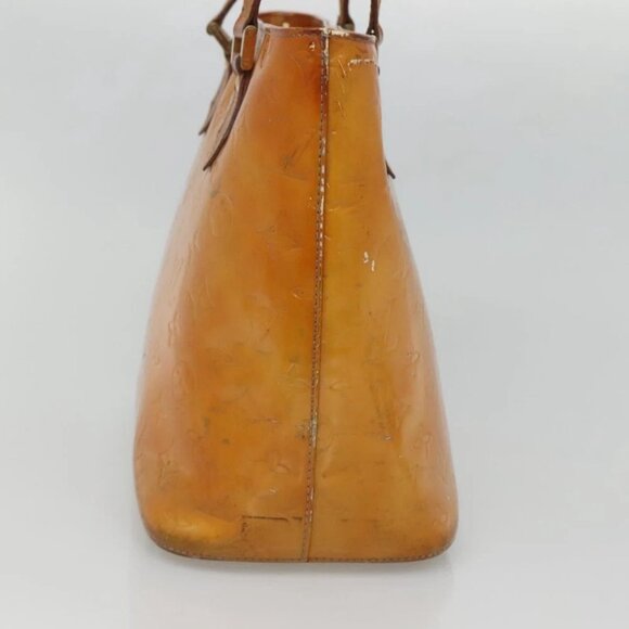 LOUIS VUITTON Monogram Vernis Houston Hand Bag Gris M91053 LV Auth 130209 - Picture 5 of 15